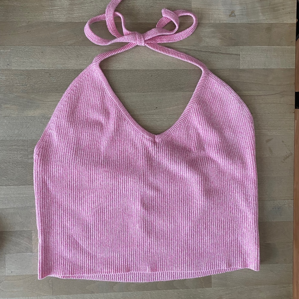 Sweater halter top Full Tilt Tilly’s summer XXL light pink